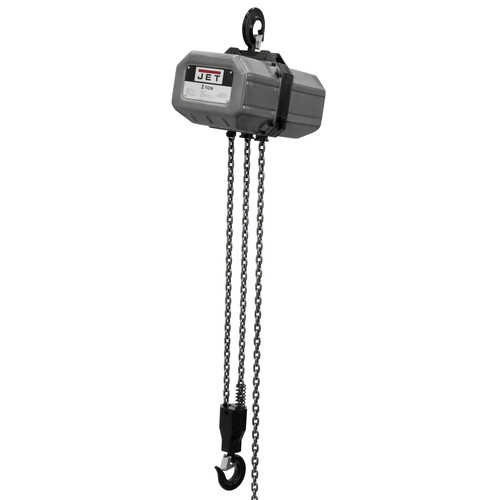 Hoists | JET 2SS-3C-15 460V SSC Series 12 Speed 2 Ton 15 ft. Lift Overload Protection 3-Phase Electric Chain Hoist image number 0