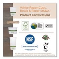 Labor Day Sale! Save $30 off $199! | World Centric BOPA24 4.4 in. Diameter x 4.4 in. h Paper Bowls - White (500/Carton) image number 2
