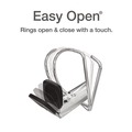 Office Jansan | Cardinal 10320 Premier Easy Open 2 in. Capacity 11 in. x 8-1/2 in. 3 Ring ClearVue Locking Slant-D Ring Binder - White image number 2