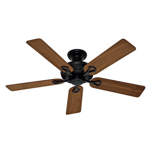 Ceiling Fans | Factory Reconditioned Hunter CC20517 52 in. Matte Black Indoor Ceiling Fan image number 0