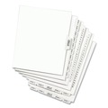 Office Jansan | Avery 01331 11 in. x 8.5 in. 25-Tab 26 to 50 Avery Style Preprinted Legal Exhibit Side Tab Index Dividers - White (1-Set) image number 1