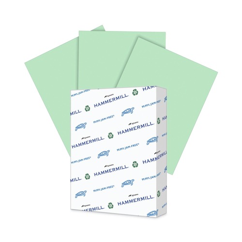 Office Jansan | Hammermill 10336-6 Colors 20 lbs. 8.5 in. x 11 in. Print Paper - Green (500/Ream) image number 0