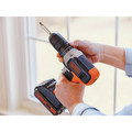 Black & Decker BCD702C1 20V MAX Brushed Lithium-Ion 3/8 in. Cordless Drill Driver Kit (1.5 Ah) image number 12