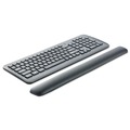Office Jansan | 3M WR85B 19 in. x 2 in. x 0.75 in. Gel Keyboard Wrist Rest - Solid Black image number 1