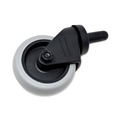 Office Jansan | Rubbermaid Commercial FG7570L20000 3 in. Soft Rubber Wheel Grip Ring Stem Replacement Bayonet-Stem Swivel Casters - Black image number 4