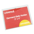 Office Jansan | Universal UNV56004 3 in. x 4 in. Badge Holders with Garment-Safe Clips and White Inserts - Clear (50/Kit) image number 0