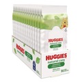Hand Wipes | Huggies 40706 Natural Care 6.6 in. x 6.86 in. Sensitive Baby Wipes - Unscented/White (16/Carton) image number 1
