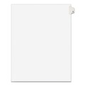  | Avery 01401 11 in. x 8.5 in. 26-Tab Avery Style Preprinted A Legal Exhibit Side Tab Index Dividers - White (25/Pack) image number 1