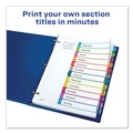 Office Jansan | Avery 11843 1 - 12 Tab 11 in. x 8.5 in. Customizable TOC Ready Index Divider Set - Multicolor (1 Set) image number 5