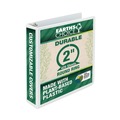 Office Jansan | Samsill 18967 11 in. x 8.5 in. 3 Rings 2 in. Capacity Earth's Choice Plant-Based Round Ring View Binder - White image number 1