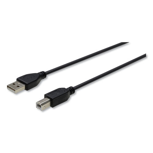 Office Electronics & Batteries | Innovera IVR30005 10 ft. USB Cable - Black image number 0
