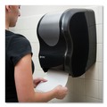 Paper Towel Holders | San Jamar T1370BKSS 16.75 in. x 10 in. x 12.5 in. Tear-N-Dry Touchless Roll Towel Dispenser - Black/Silver image number 5