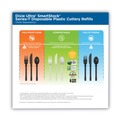 Labor Day Sale! Save $30 off $199! | Dixie DUSSS5 SmartStock Tri-Tower Mediumweight Polystyrene Dispensing Soup Spoon - Black (960/Carton) image number 7