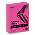 Cleaning & Janitorial Supplies | PrintWorks Professional 00100 8.5 in. x 11 in. 24 lbs. Text Weight Color Paper - Fuchsia (1-Ream) image number 0