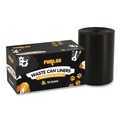 Trash & Waste Bins | Furloo FLO22 26 in. x 33 in. 13-Gallon Open-Face Heavy Duty Dog Waste Station Can Liners - Black image number 1