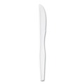 Cutlery | Dixie KH217 Heavyweight Plastic Knives - White (1000/Carton) image number 3