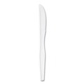 Cutlery | Dixie KH217 Heavyweight Plastic Knives - White (1000/Carton) image number 1