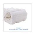 Mops | Boardwalk BWK324R 24 oz. Premium Saddleback Head Rayon Fiber Mop Head - White (12/Carton) image number 7