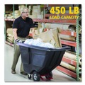 Trash Cans | Rubbermaid Commercial FG130400BLA 202 gal. 450 lbs. Capacity Plastic Rotomolded Tilt Truck - Black image number 4
