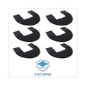 Office Jansan | Boardwalk PSCM-P-000I006M-00-21430 22 in. x 22 in. Rubber Commode Mat 2.0 - Black (6/Carton) image number 4