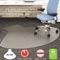 Cleaning & Janitorial Supplies | Deflecto CM14003K SuperMat Medium Pile Carpet Frequent Use 60 in. x 66 in. Workstation Chair Mat - Clear image number 7