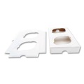 Food Trays, Containers, and Lids | SCT SCH 10004 7.88 in. x 3.88 in. x 0.88 in. 2-Cupcake Paper Holder Inserts - White/Brown (200/Bundle) image number 2