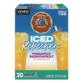 The Original Donut Shop ICED Refreshers K-Cup Pods - Pineapple Passion Fruit (20/Box)