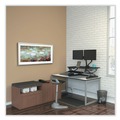 Office Filing Cabinets & Shelves | Alera ALELS583020WA Open Office Series 29.5 in. x 19.13 in. x 22.88 in. 2-Drawer Low File Cabinet Credenza - Walnut image number 9