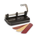 Office Jansan | Swingline A7074400F Heavy-Duty 40-Sheet Lever Action 2-To-7 11/32 in. Hole Punch - Black/Woodgrain image number 1