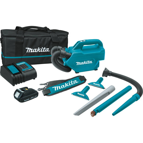 Handheld Vacuums | Makita XLC07SY1 18V LXT Compact Lithium-Ion Cordless Handheld Canister Vacuum Kit (1.5 Ah) image number 0