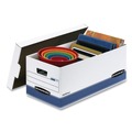 Bankers Box 0070110 STOR/FILE Medium Duty 12 in. x 25.38 in. s 10.25 in. Storage Boxes - White (20/Carton) image number 1