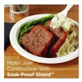 Cutlery | Dixie UX9WS Pathways Soak-Proof Shield WiseSize 8.5 in. Paper Plates - Green/Burgundy (125/Pack) image number 3