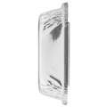 Food Service | Handi-Foil 2045-00-500 6.38 in. x 1.47 in. x 8 in. 24 oz. 3-Compartment Oblong Aluminum Food Container - Silver (500/Carton) image number 1