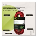 Office Electronics & Batteries | GoGreen Power GG-14050 50 ft. 15 Amps 12 AWG Lighted End Heavy-Duty Extension Cord - Orange/Black image number 3