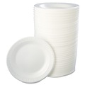  | Dart 10PWQR 10-1/4 in. Quiet Classic Laminated Foam Dinnerware - White - (500/Carton) image number 1