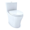 Fixtures | TOTO MS646124CEMFG#01 1-Piece Aquia IV CEFIONTECT WASHLETplus 1.28 and 0.8 GPF Elongated Dual Flush Universal height Toilet - Cotton White image number 0