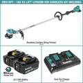 String Trimmers | Makita XRU15PT 18V X2 (36V) LXT Brushless Lithium-Ion Cordless String Trimmer Kit with 2 Batteries (5 Ah) image number 1