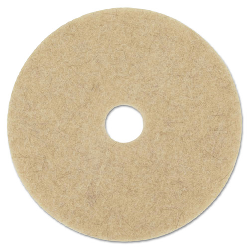 Cleaning & Janitorial Accessories | Boardwalk BWK4017NHE 17 in. Hog Hair Burnishing Pads - Natural (5-Piece/Carton) image number 0