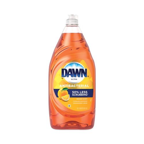 Dish Soaps | Dawn 01659EA 38 oz Ultra Antibacterial Dishwashing Liquid - Orange Scent image number 0