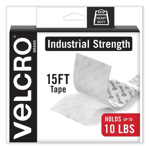 Office & Office Supplies | Velcro 90198 2 in. x 15 ft. Industrial-Strength Heavy-Duty Fasteners with Dispenser Box - White (1-Roll) image number 0
