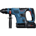 Rotary Hammers | Bosch GBH18V-34CQB24 PROFACTOR 18V Bulldog Brushless Lithium-Ion 1-1/4 in. Cordless Connected-Ready SDS-Plus Rotary Hammer Kit with 2 Batteries (8 Ah) image number 2