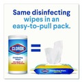 Cleaning & Janitorial Supplies | Clorox 31430 8 in. x 7 in. 1-Ply Flex Pack Disinfecting Cleaning Wipes - Fresh Scent White (6/Carton) image number 3