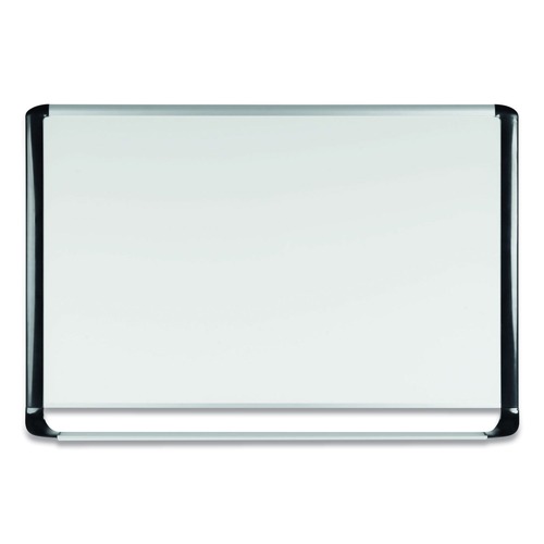  | MasterVision MVI210401 Pure White 96 in. x 48 in. Aluminum Frame Platinum Magnetic Dry Erase Board - White/Silver/Black image number 0