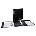 Office Jansan | Avery 08702 3 EZD Rings 3 in. Capacity 11 in. x 8.5 in. Durable Non-View Binder with DuraHinge - Black image number 1