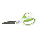  | Westcott 16445 9 in. Long, 4.5 in.Cut Length CarboTitanium Bonded Scissors - White/Green Bent Handle image number 0