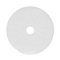  | Boardwalk BWK4020WHI 20 in. Diameter Polishing Floor Pads - White (5/Carton) image number 0