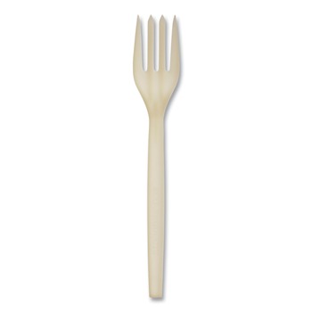 WNA 7 in. EcoSense Renewable Plant Starch Cutlery Fork (50/Pack)