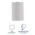 Cleaning & Janitorial Supplies | Boardwalk BWK6250 8 in. x 350 ft. 1-Ply Hardwound Nonperforated Paper Towels - White (12/Carton) image number 1