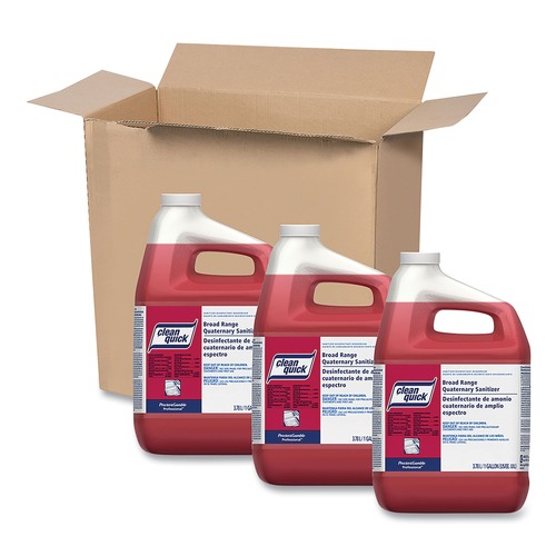 Customer Appreciation Sale - Save up to $60 off | Clean Quick 07535 1 Gallon Broad Range Quaternary Sanitizer - Sweet Scent (3/Carton) image number 0