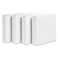 Office Jansan | Avery 17030 3 Slant Rings 3 in. Capacity 11 in. x 8.5 in. Durable View Binder with DuraHinge - White (4/Pack) image number 1